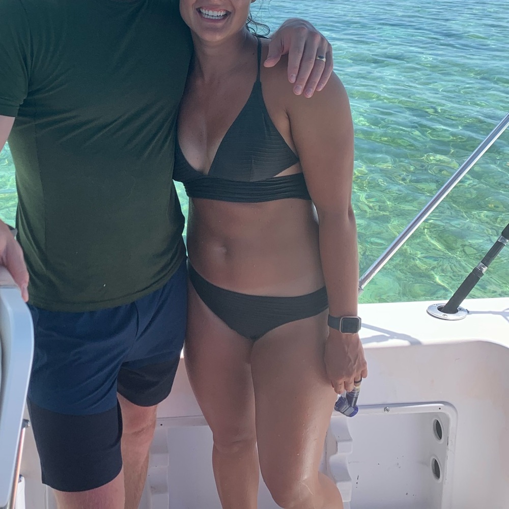 MICHAEL Michael Kors Textured Black Bikini Set